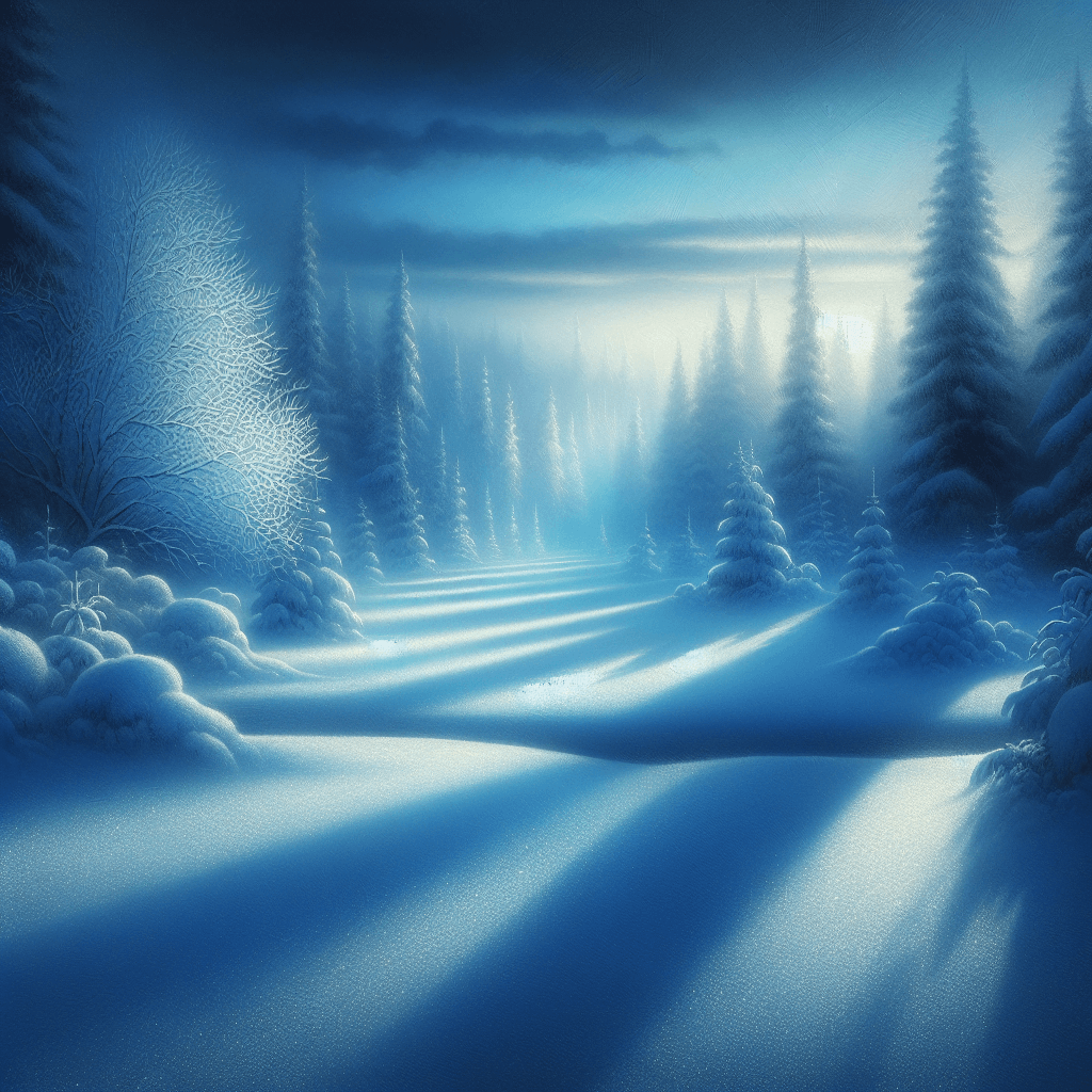 Winter Twilight Glow DIY Paint By Numbers