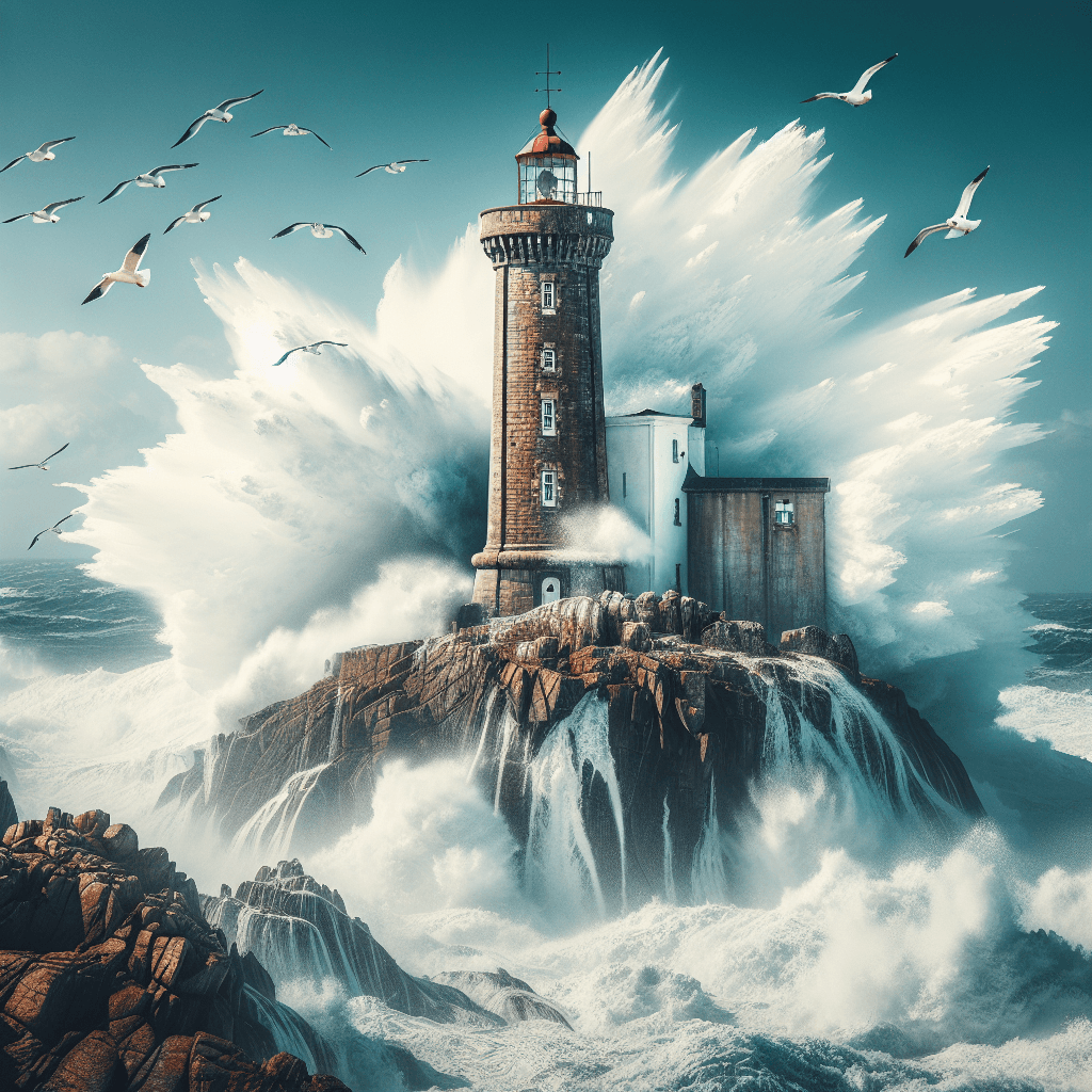 Nautical Coastal Lighthouse Paint By Numbers Art