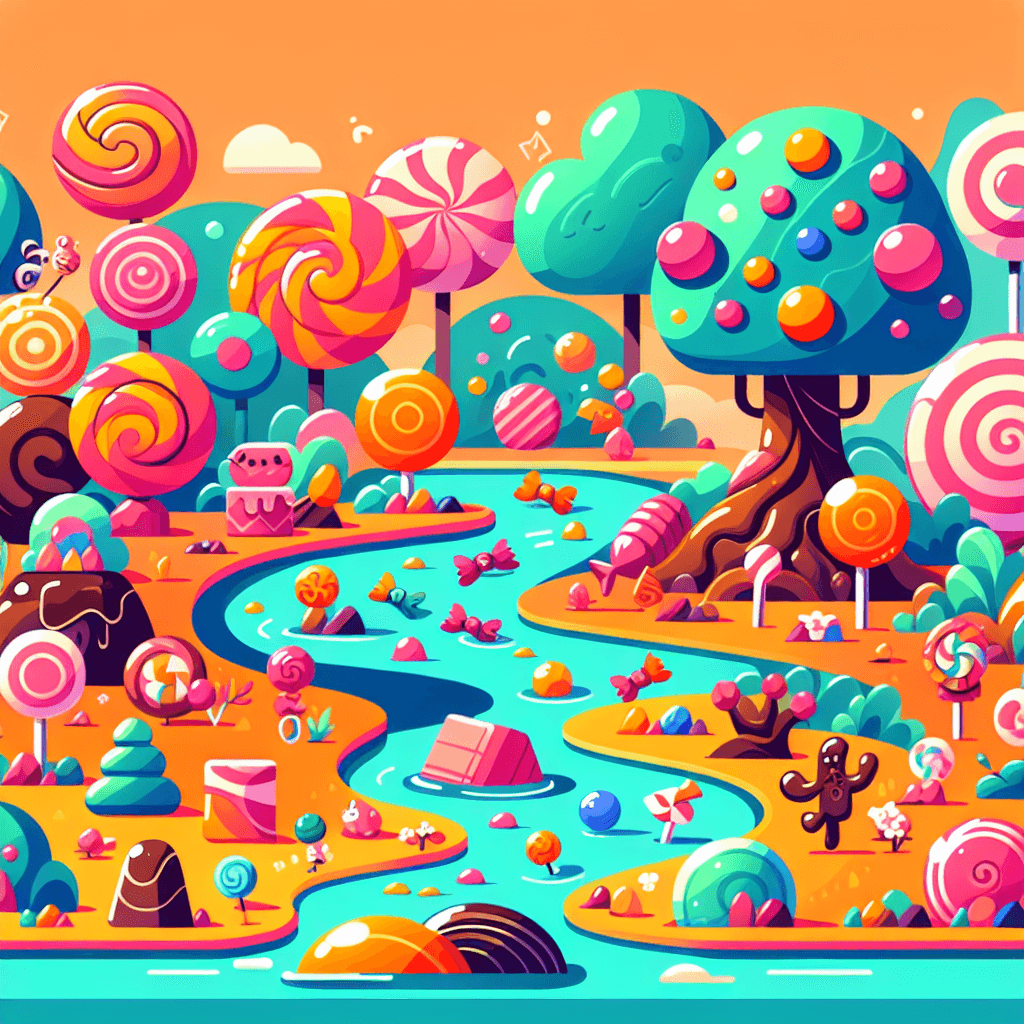 Delightful Candy Adventure Number Painting
