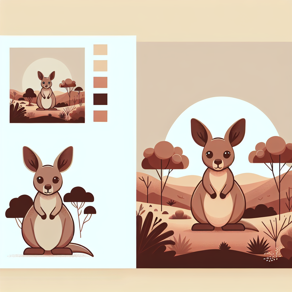 Wondrous Wallaby Paint By Numbers Art