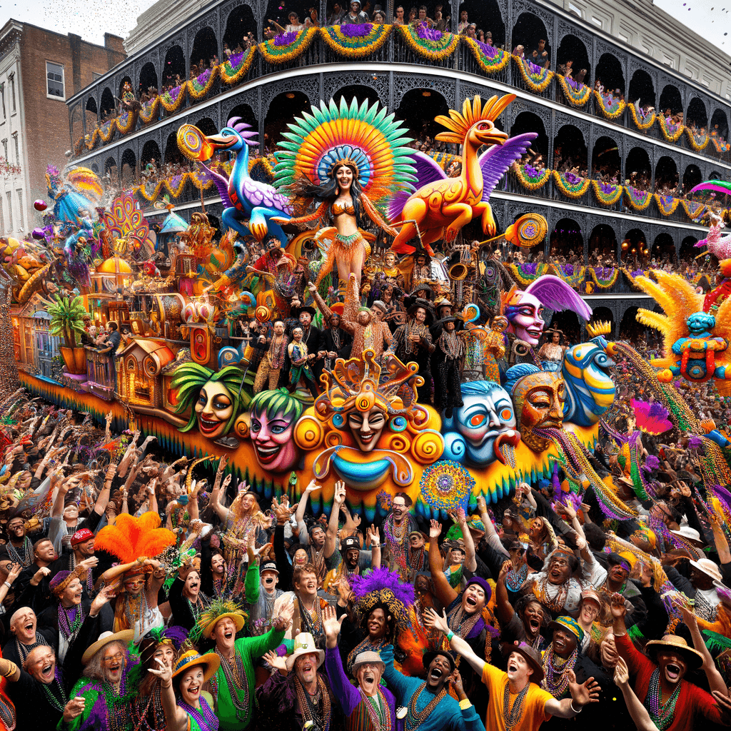 Mardi Gras Number Painting