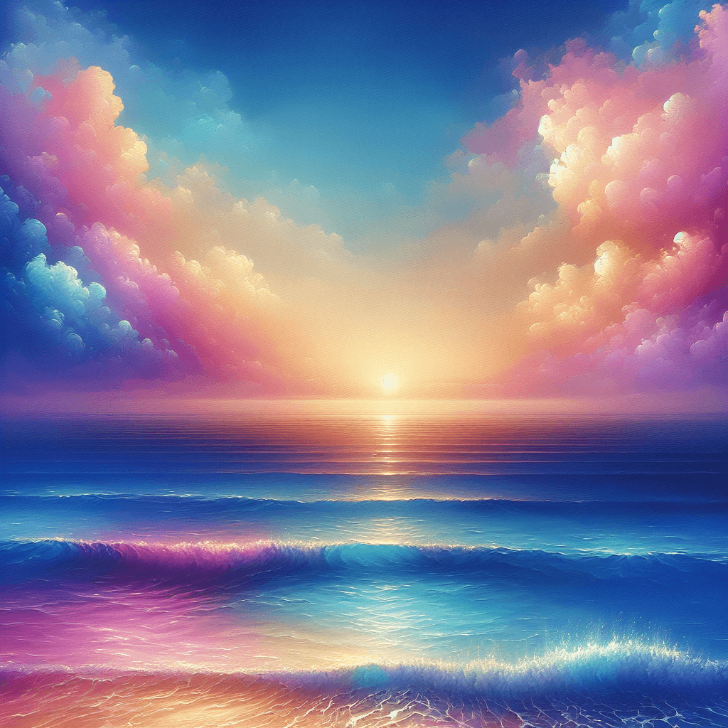 Ethereal Ocean Horizon Painting By Numbers Kit
