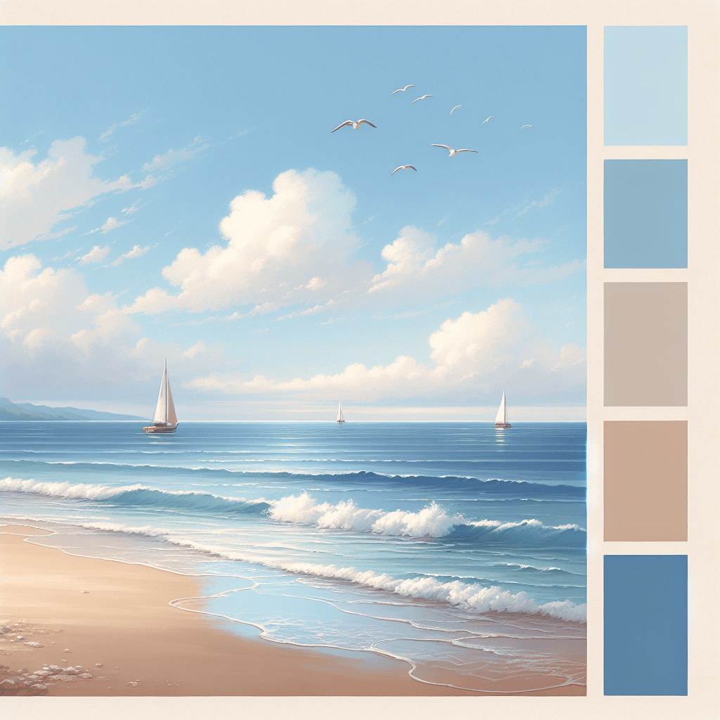 Nautical Seaside Serenity Paint By Numbers