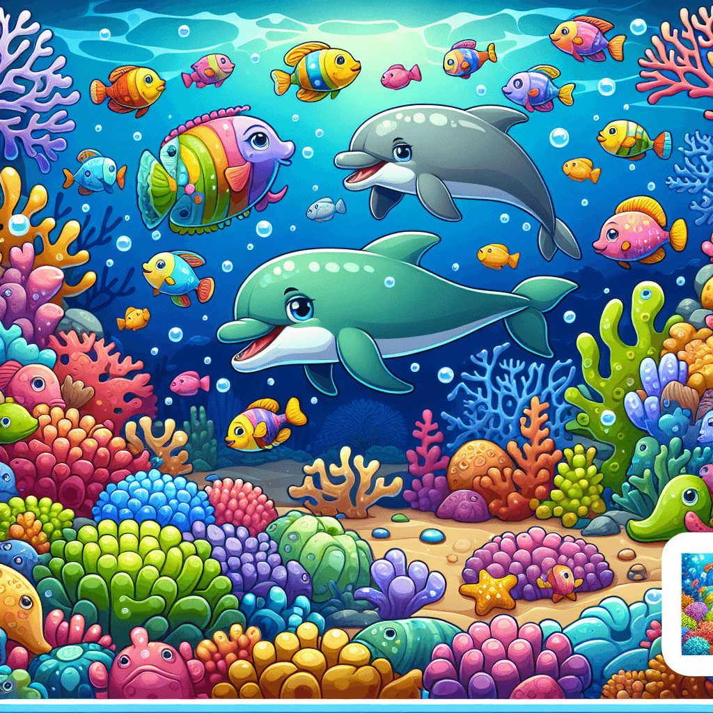 Vibrant Underwater Paradise Number Painting