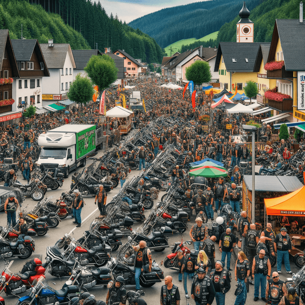 Harley-Davidson Rally - Sturgis, South Dakota, USA Painting By Numbers Kit