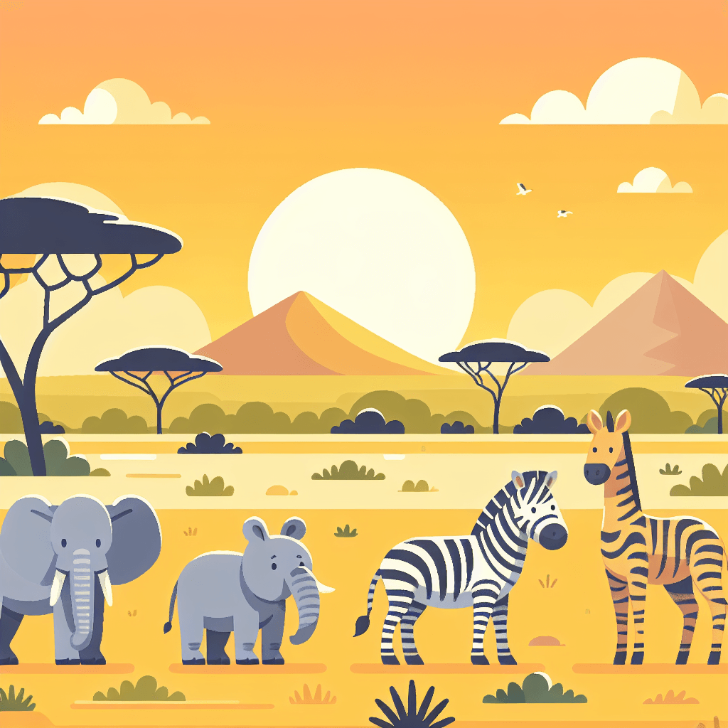 Safari Sunrise Adventure Paint By Number