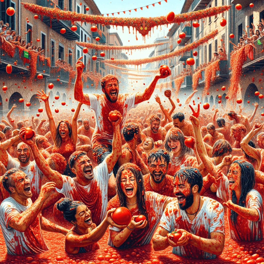 The La Tomatina Festival Paint By Number