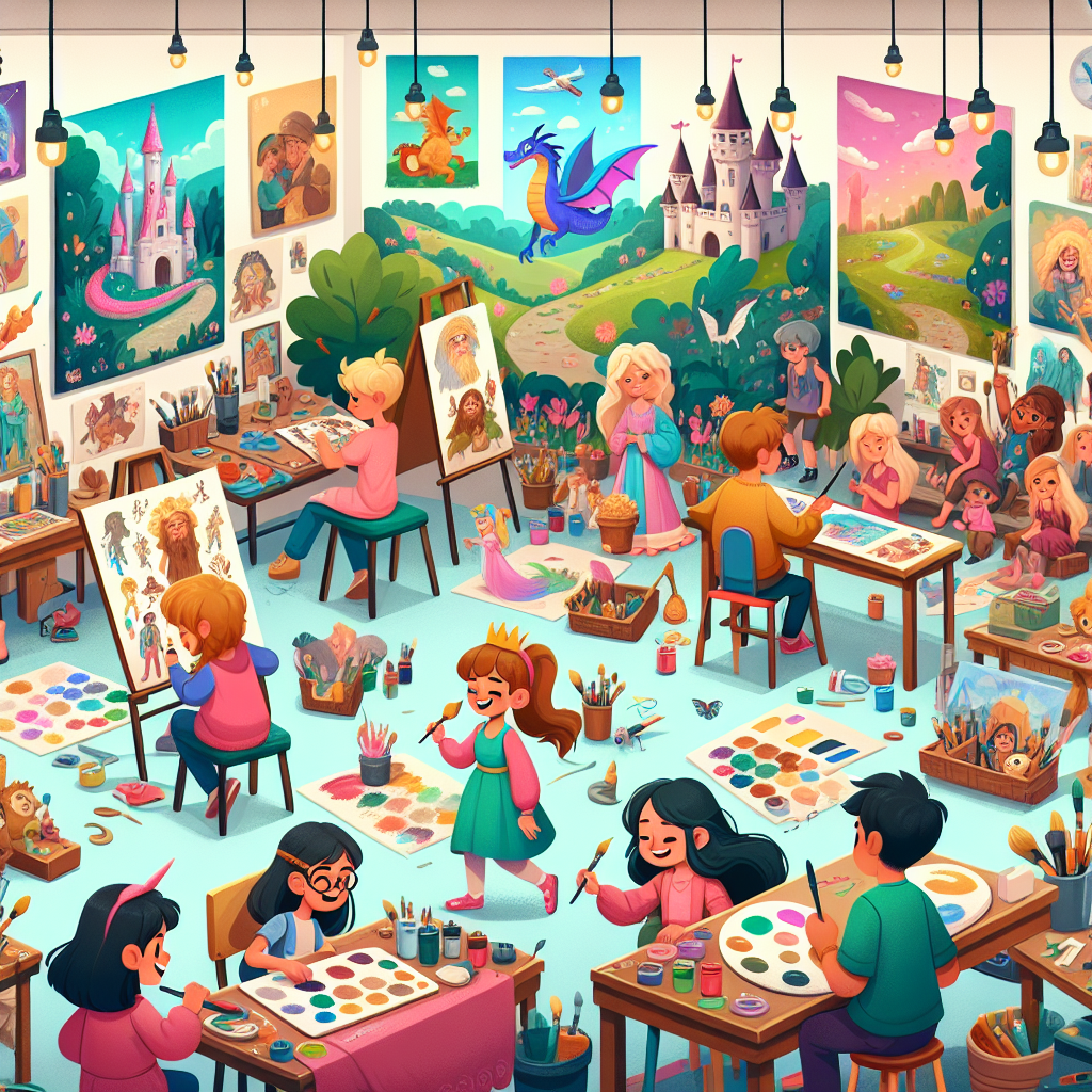 Fairytale Art Studio Painting Number Kit