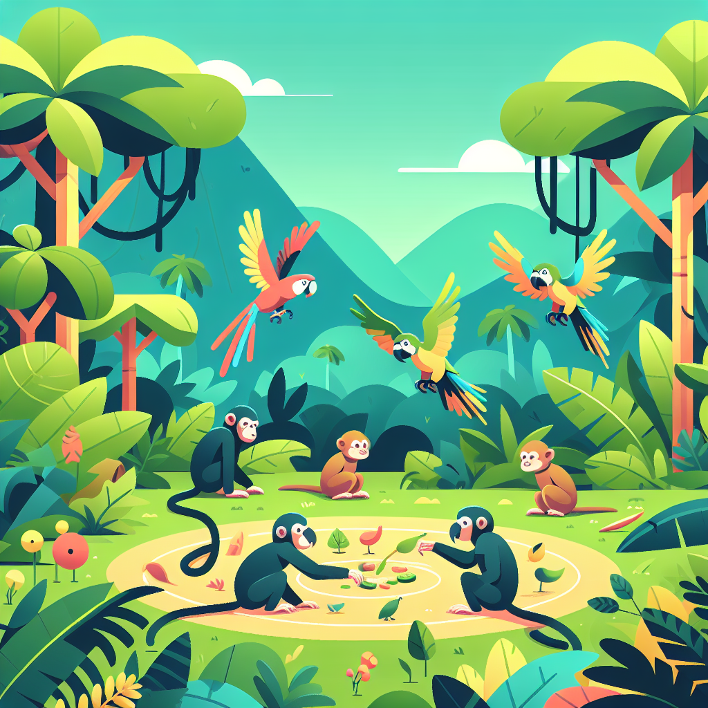 Under The Jungle Canopy Painting Number Kit
