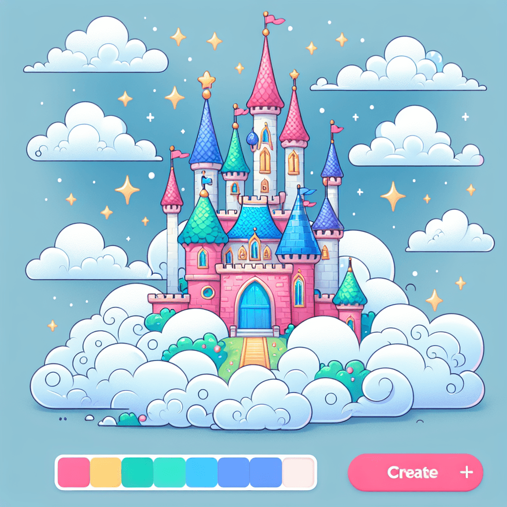 Cloud Castle Paint By Numbers