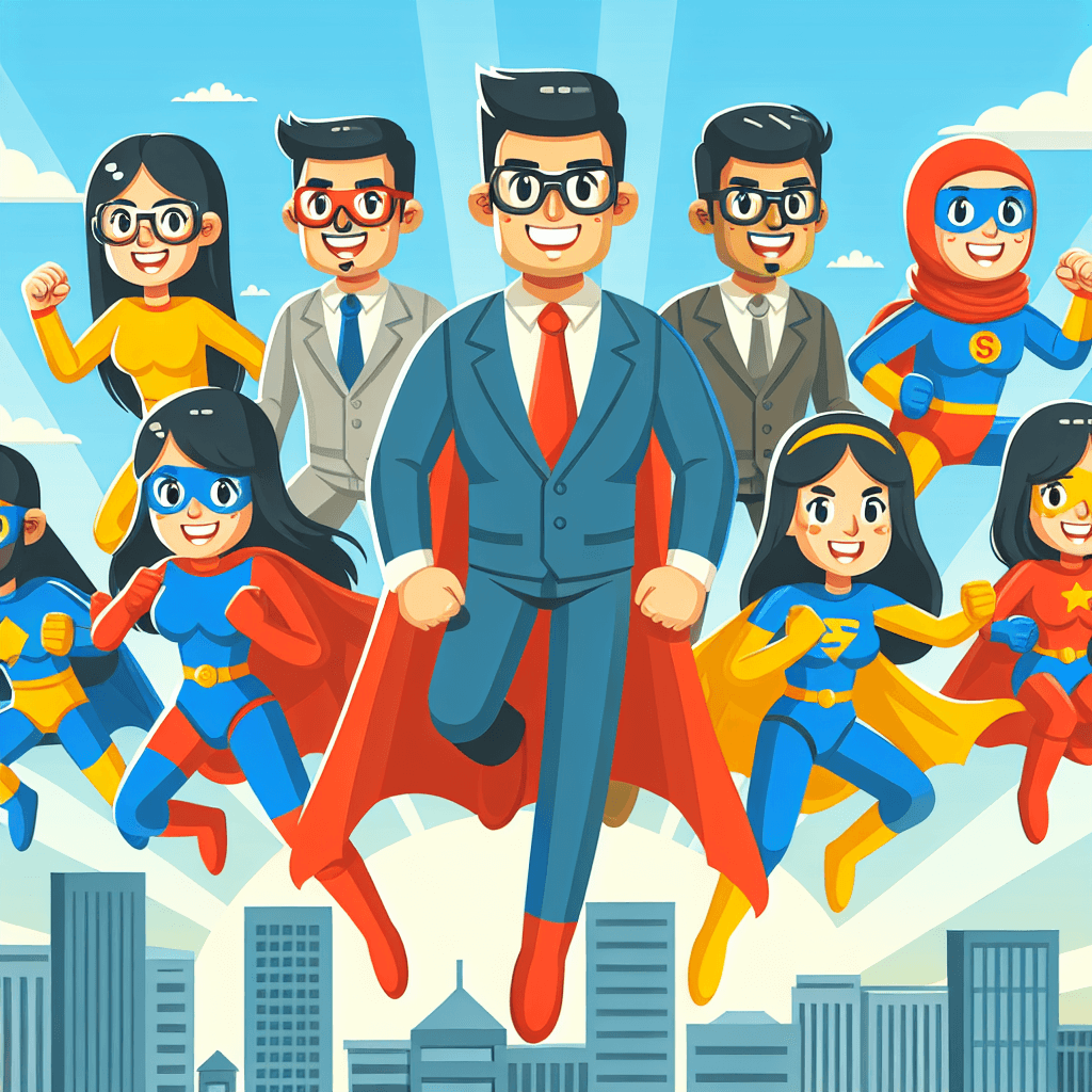 Superhero Team Adventure Paint By Numbers