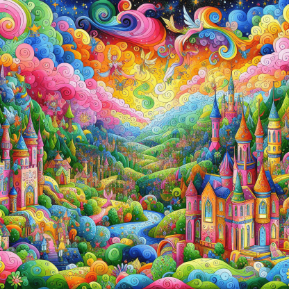 Fantasy Adventureland Paint By Number