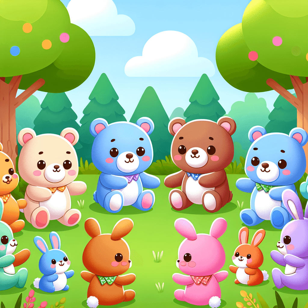 Cuddly Bears And Friends Numbered Painting Kits