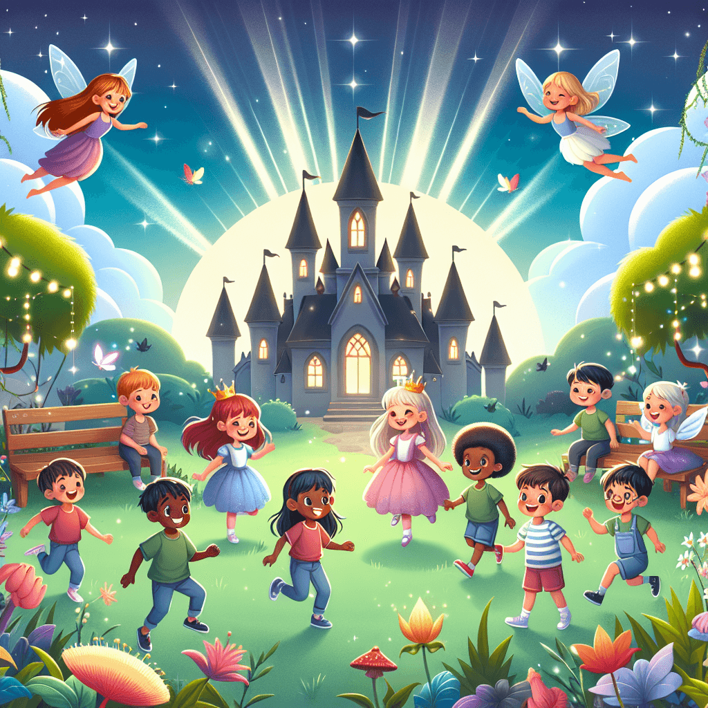 Enchanted Fairy Playground Paint By Numbers Art