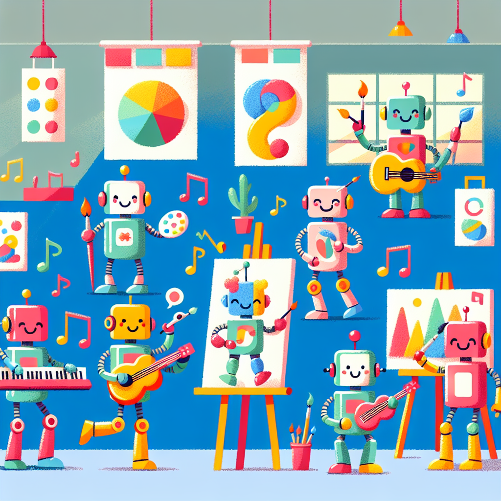 Creative Robot Art Numbered Painting Kits