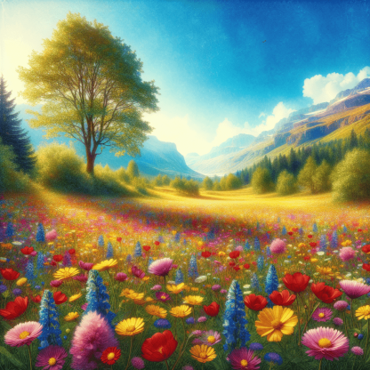 Dancing Wildflowers Paint By Number
