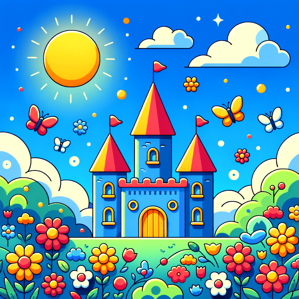 Enchanted Castle Garden Paint By Numbers Art