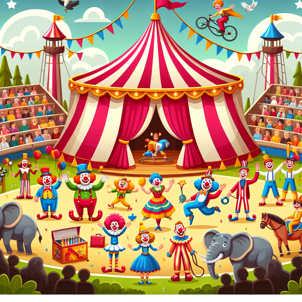 Circus Funfair Extravaganza Painting Number Kit