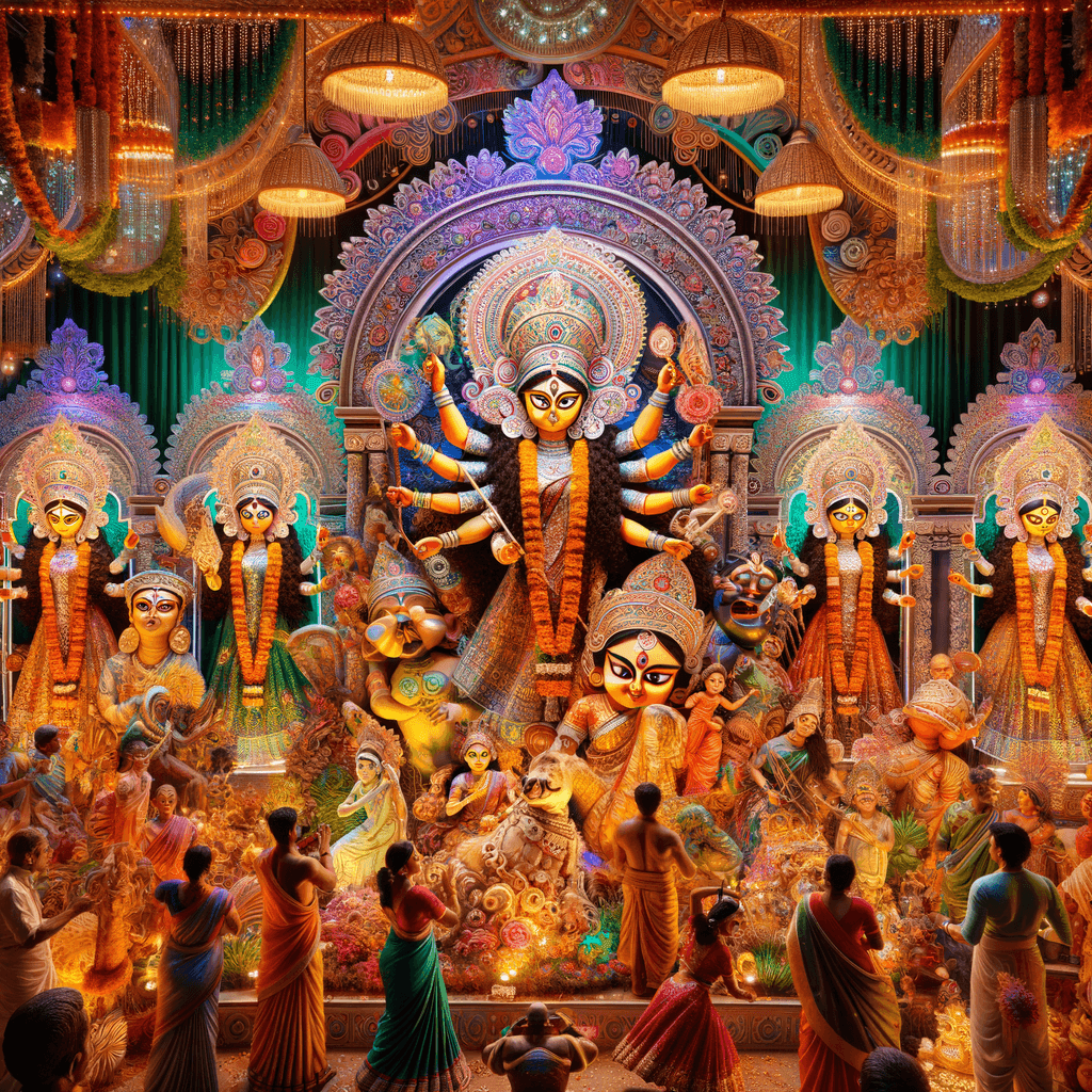 Durga Puja - Kolkata, India Paint By Color