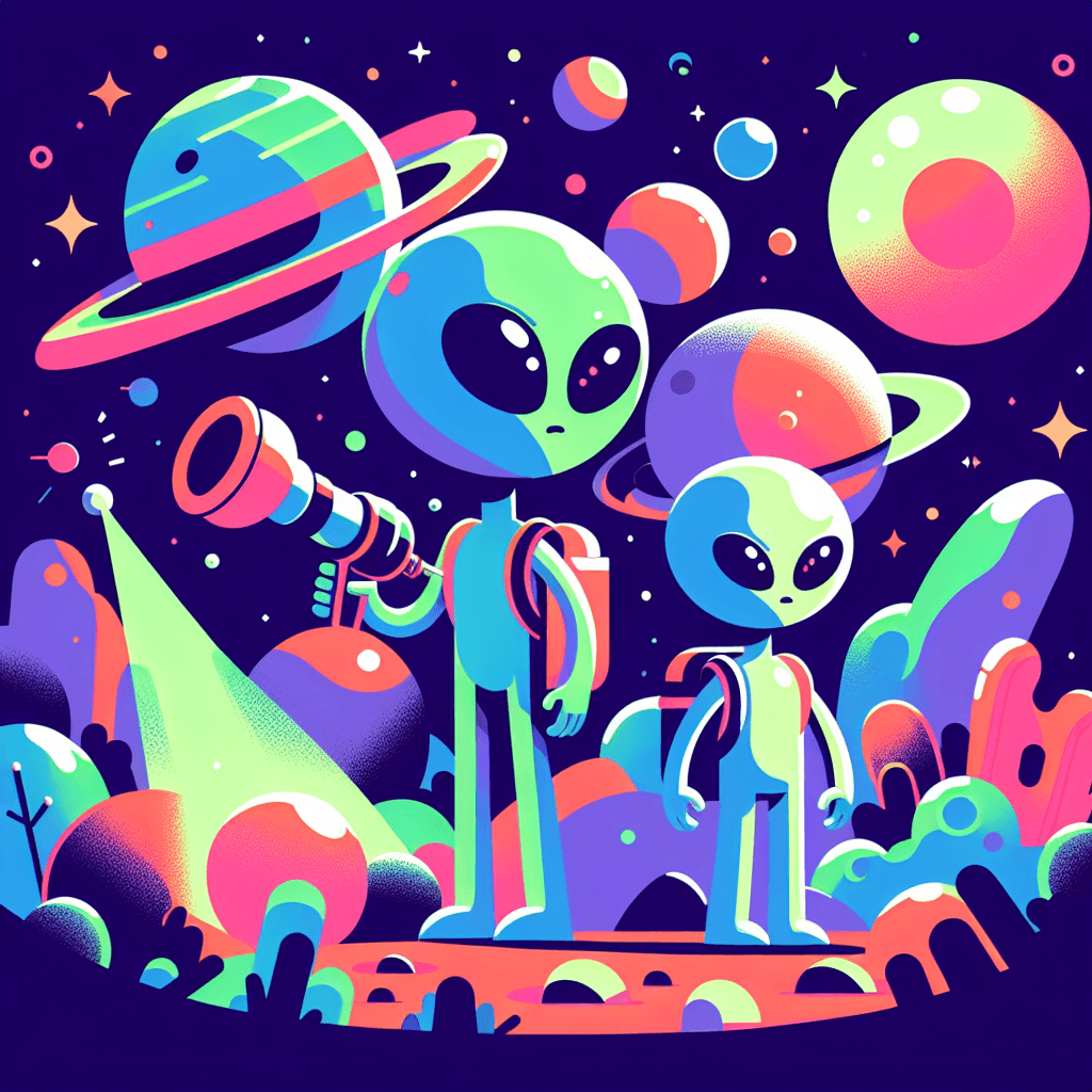Galactic Alien Encounters Paint By Number