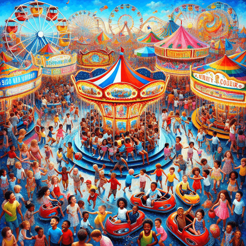 Charming Summer Fair Painting Number Kit