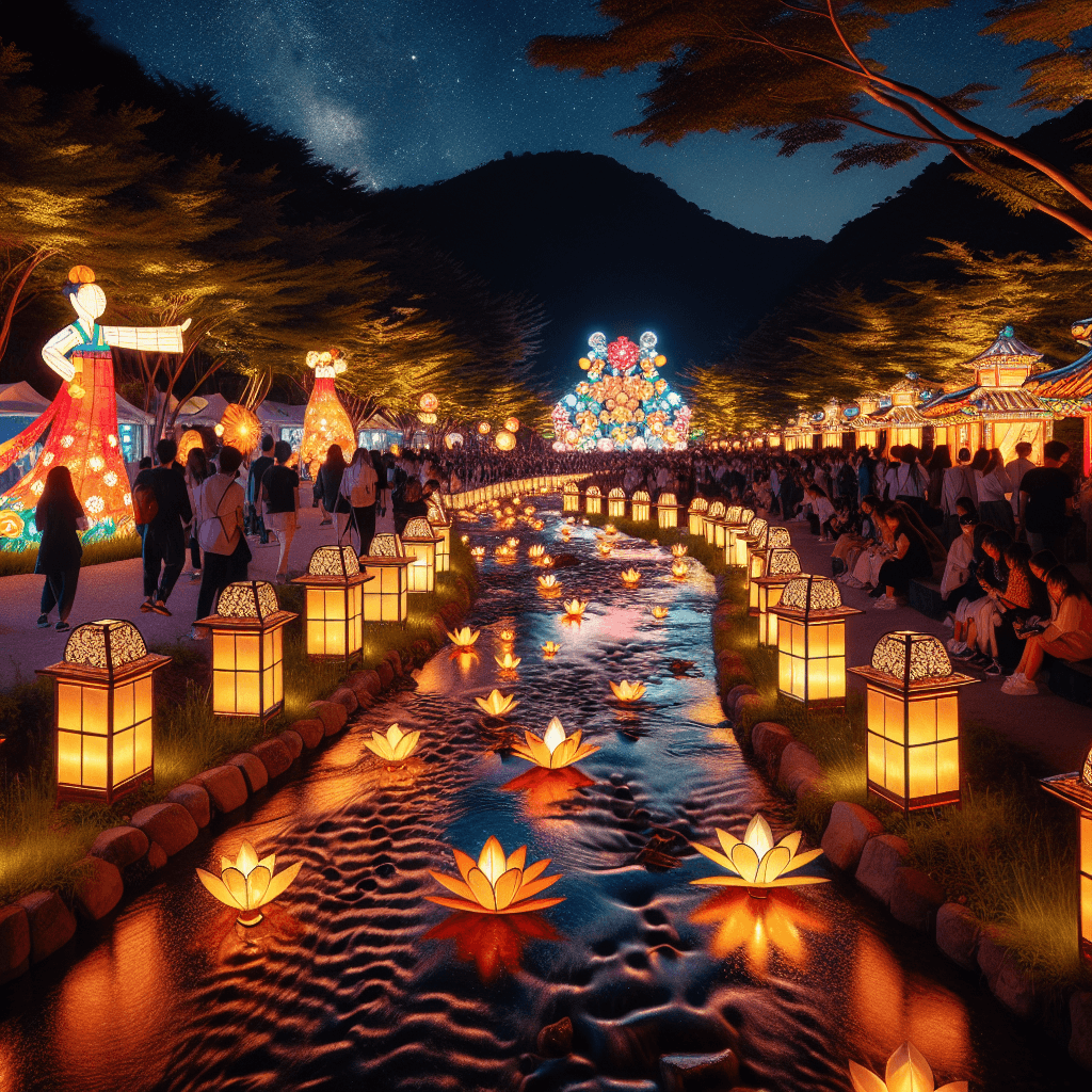Seoul Lantern Festival - Seoul DIY Paint By Numbers