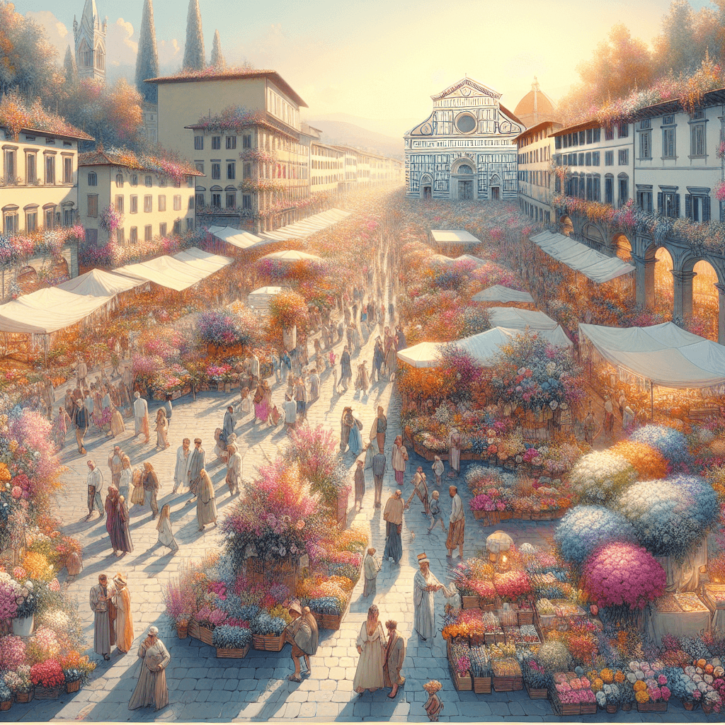 Florence Flower Festival Painting By Numbers Kit