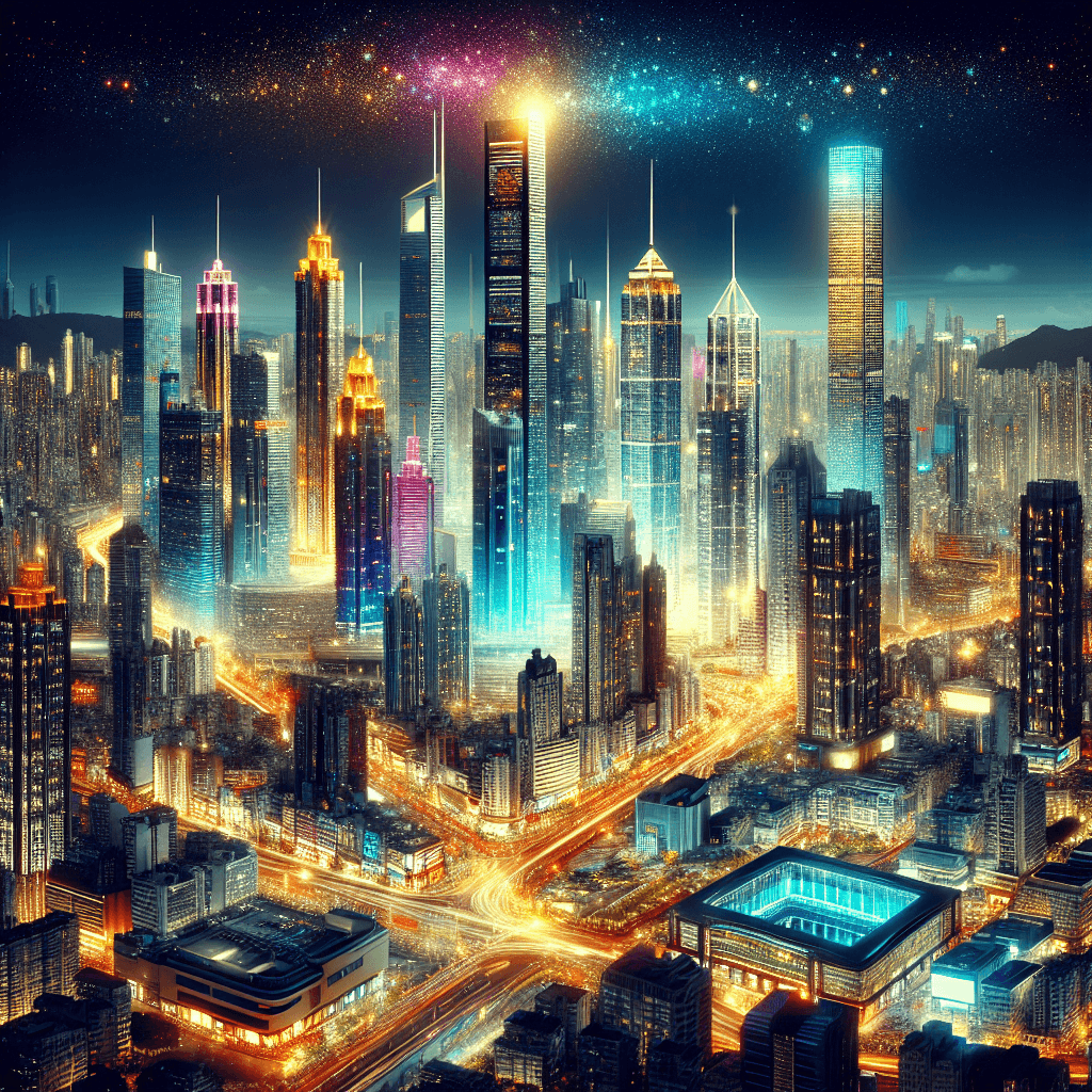 Ethereal Cityscape Numbered Painting Kits
