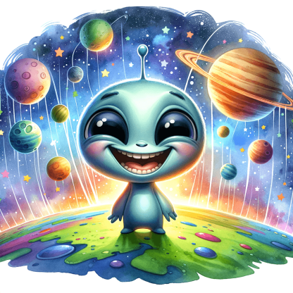 Alien Encounter Numbered Painting Kits