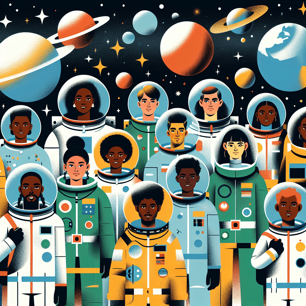 Space Cadet Journey DIY Paint By Numbers