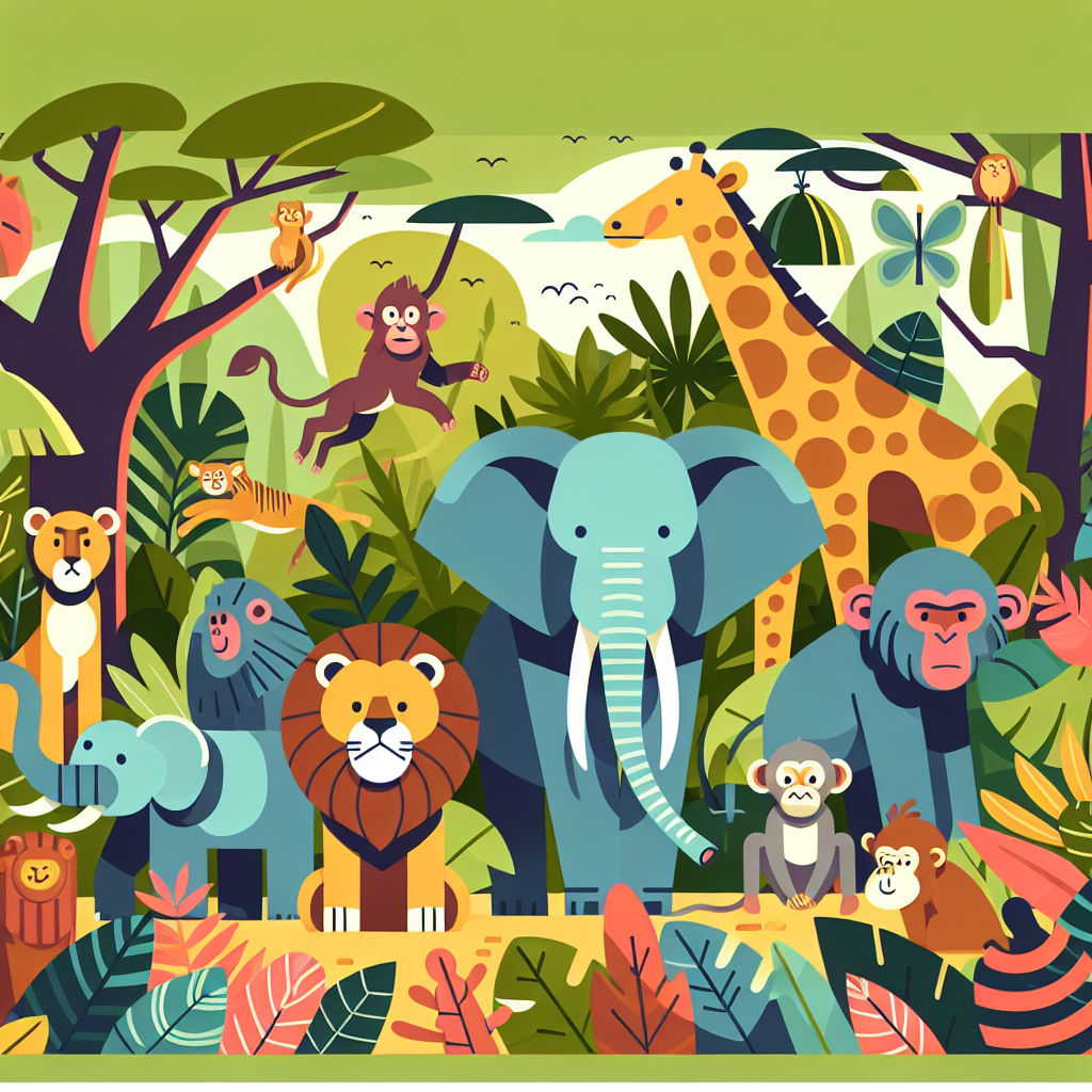 Safari Jungle Discovery Number Painting