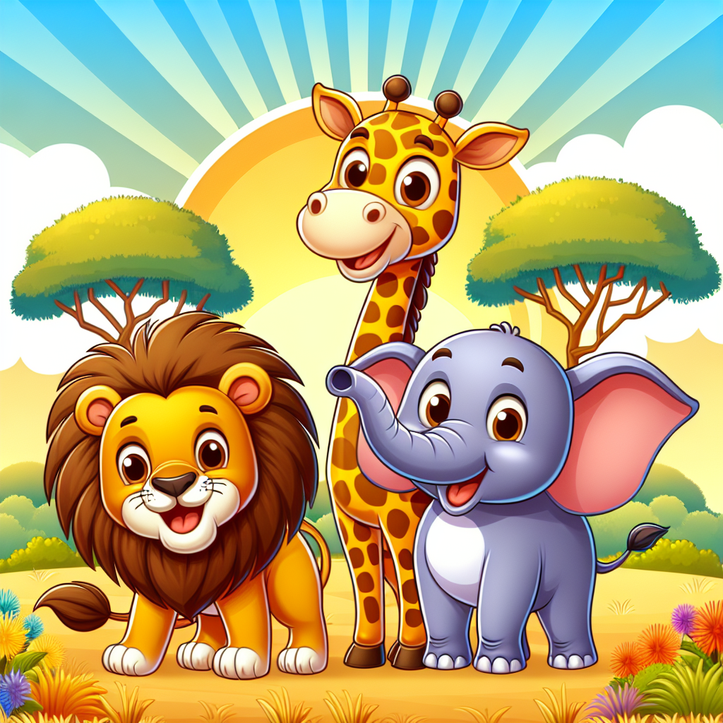 Safari Adventure Friends Paint By Numbers
