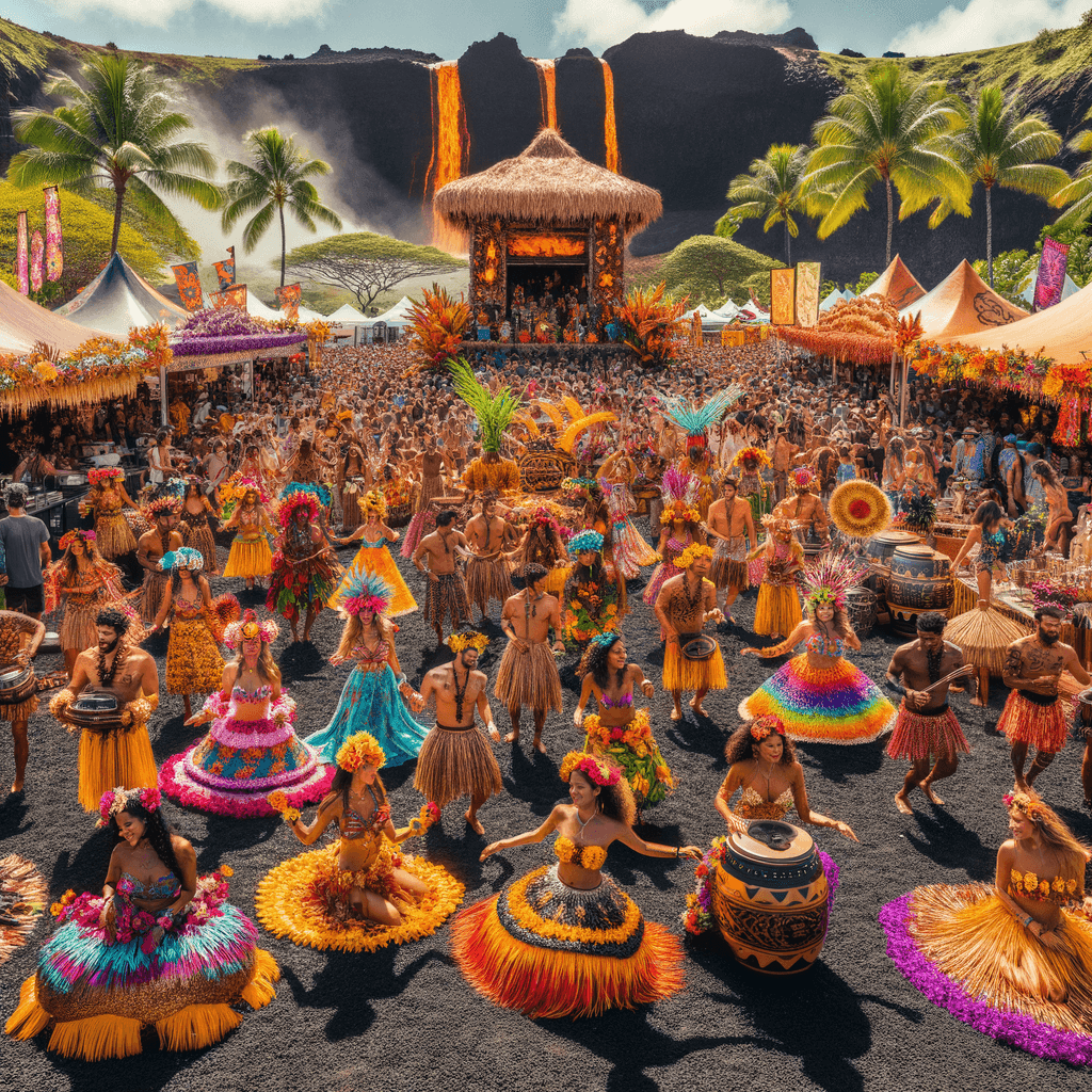 Pahoa Lava Festival - United States Numbered Painting Kits