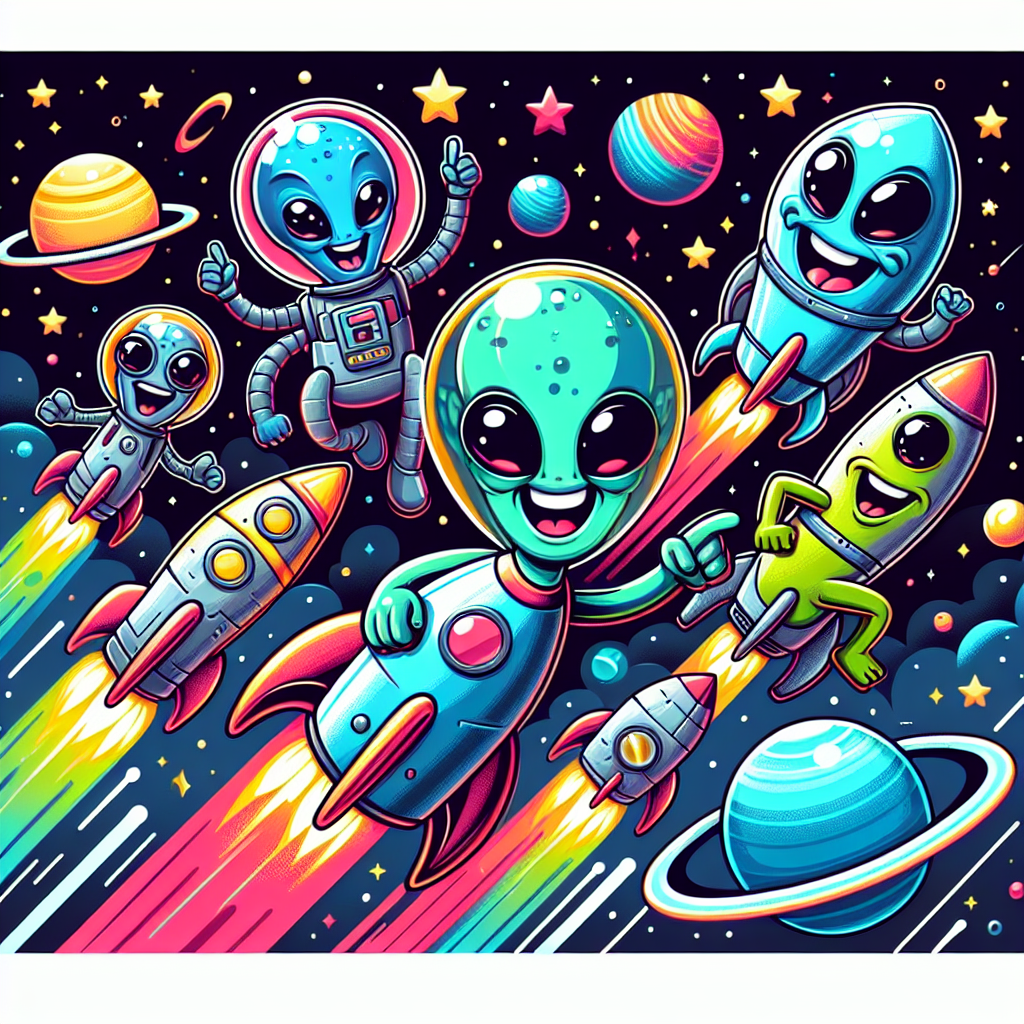 Super Silly Space Race Painting By Numbers Kit