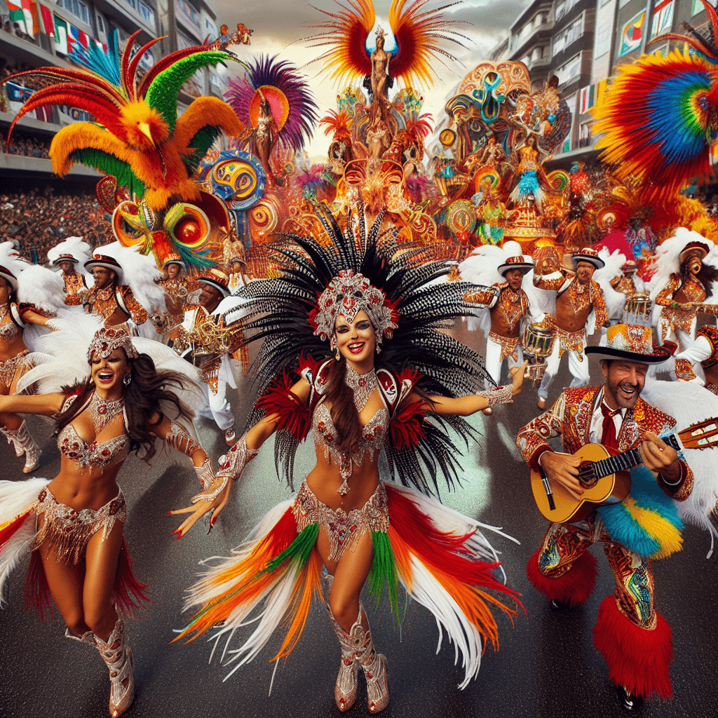 Carnival Of Barranquilla Painting By Numbers Kit