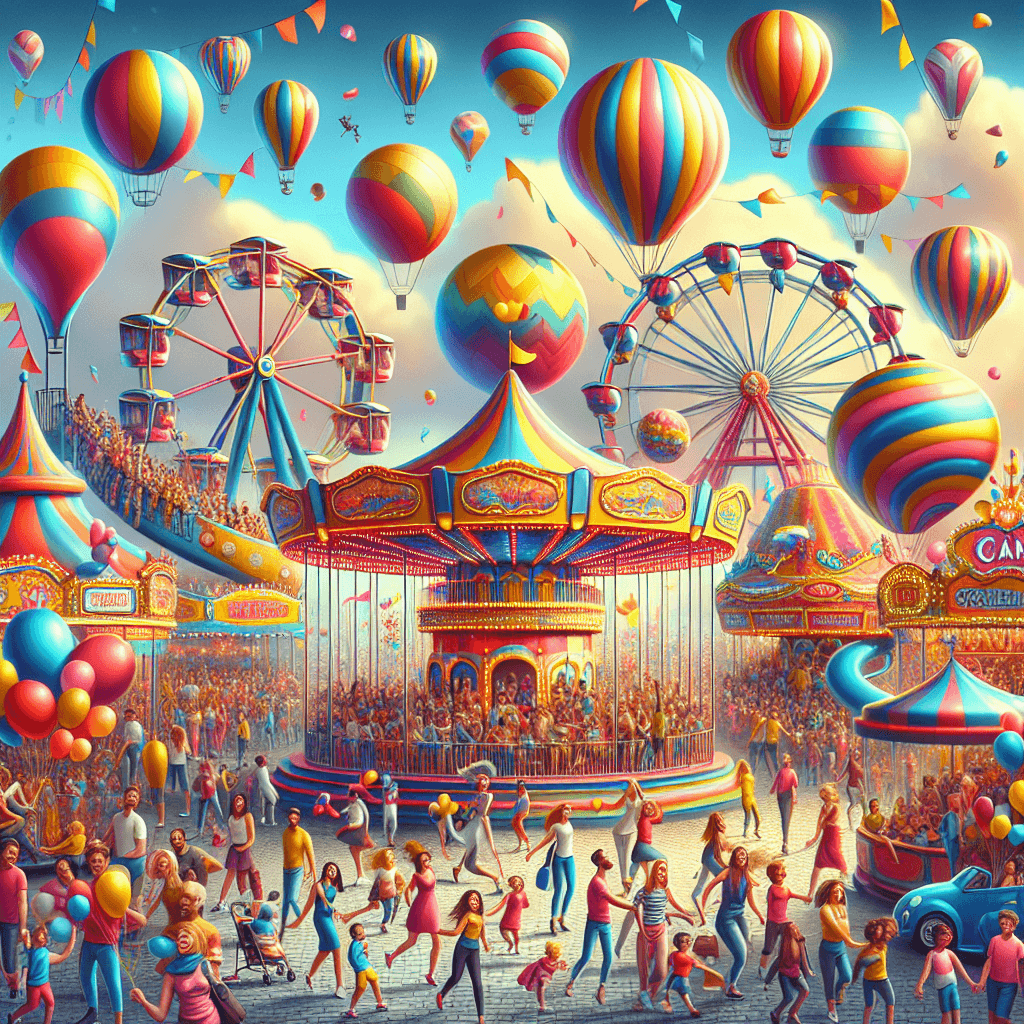 Vibrant Summer Carnival Painting Number Kit