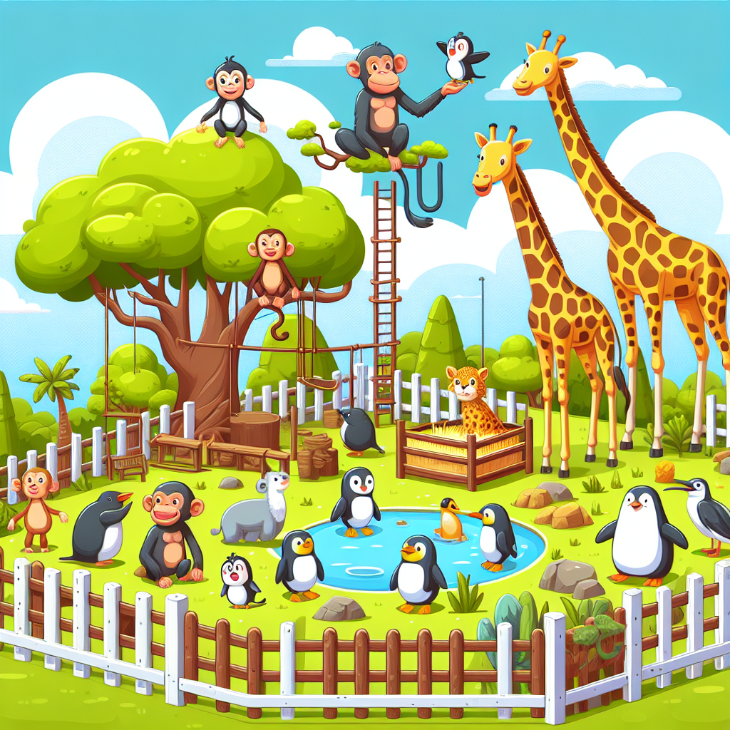 Zoo Keeper's Day Out Number Painting