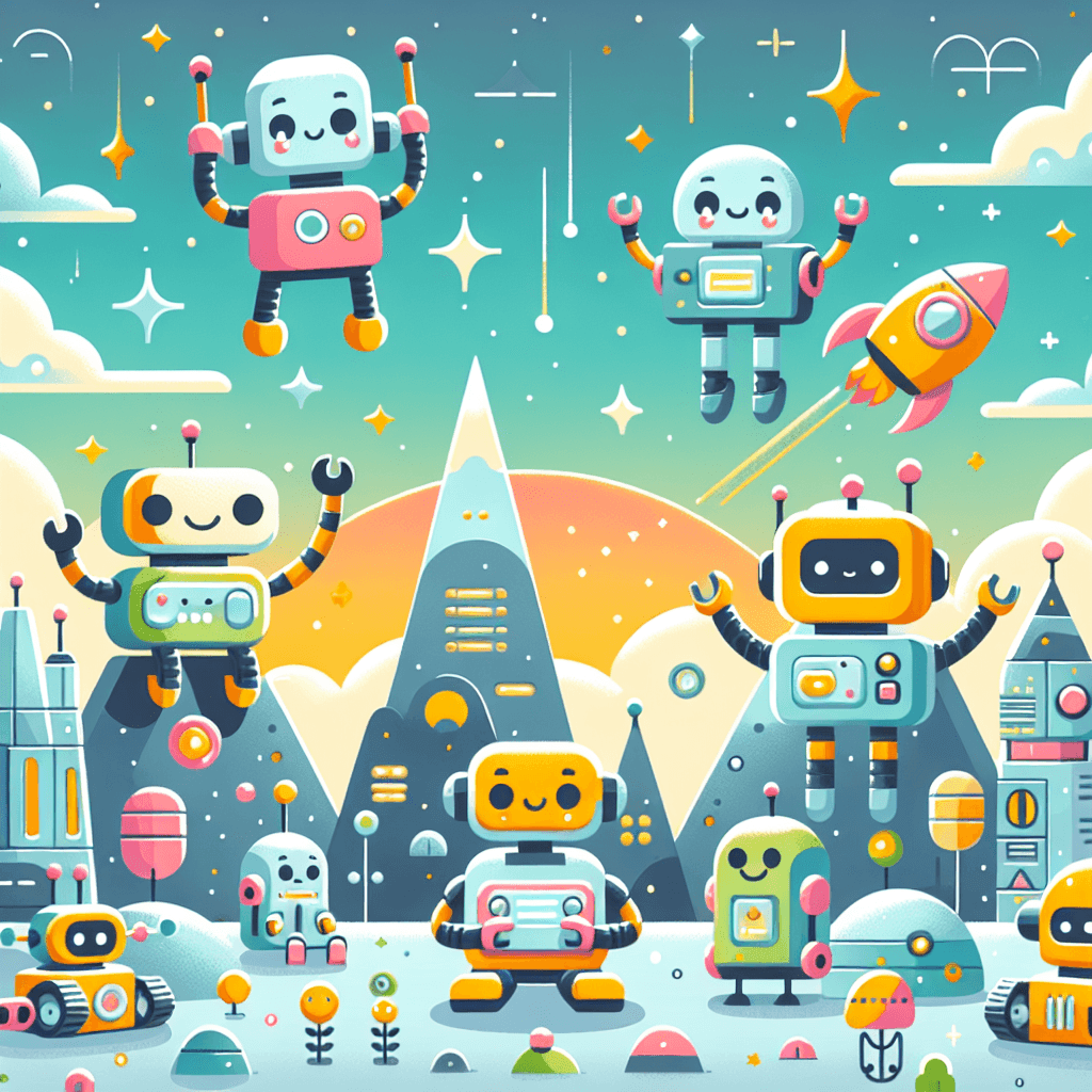 Adventure With Robots Painting By Numbers Kit