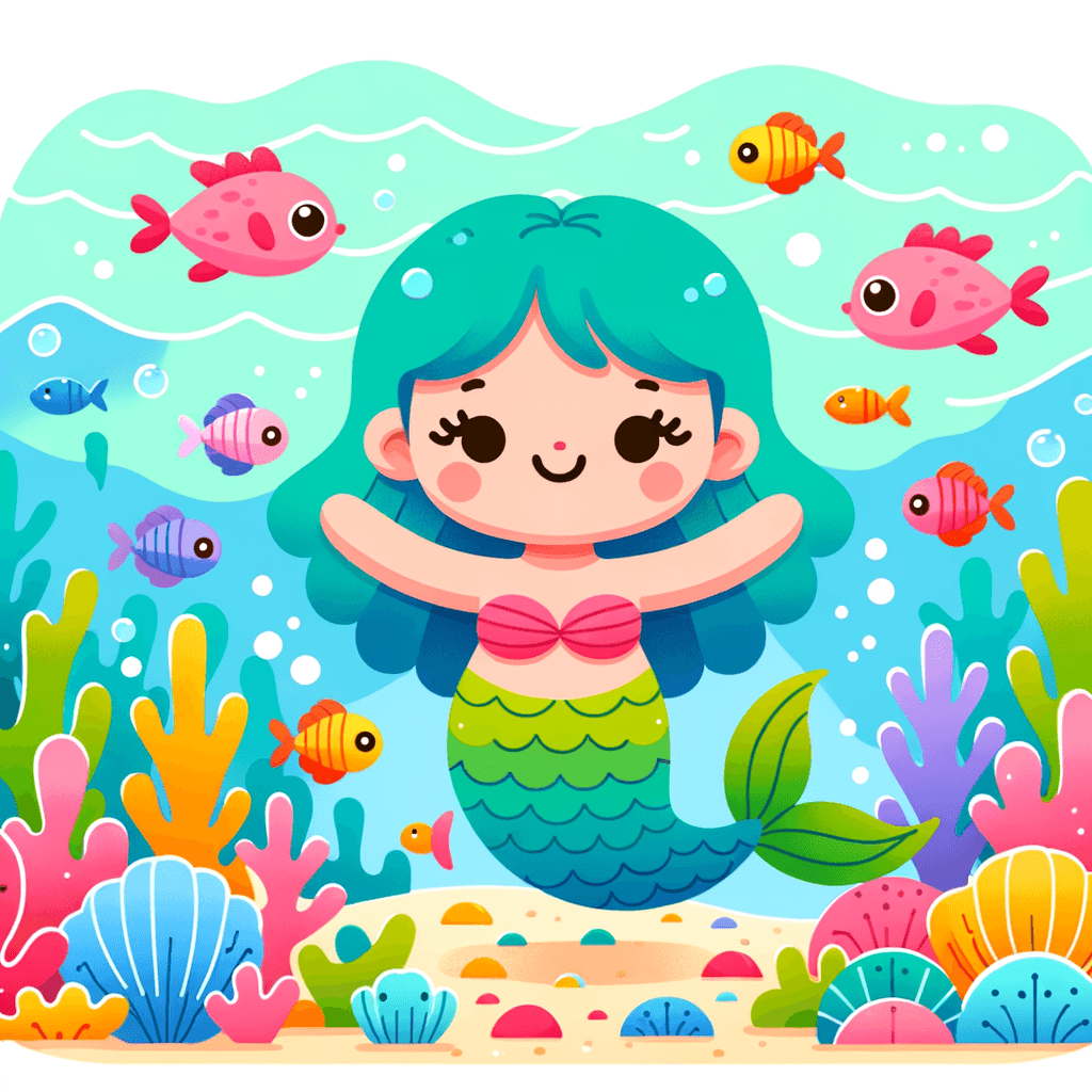 Little Mermaid's Lagoon Paint By Color