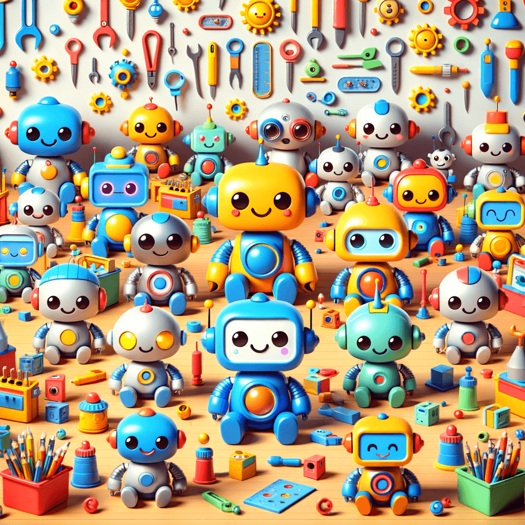 Funky Robot Workshop Number Painting