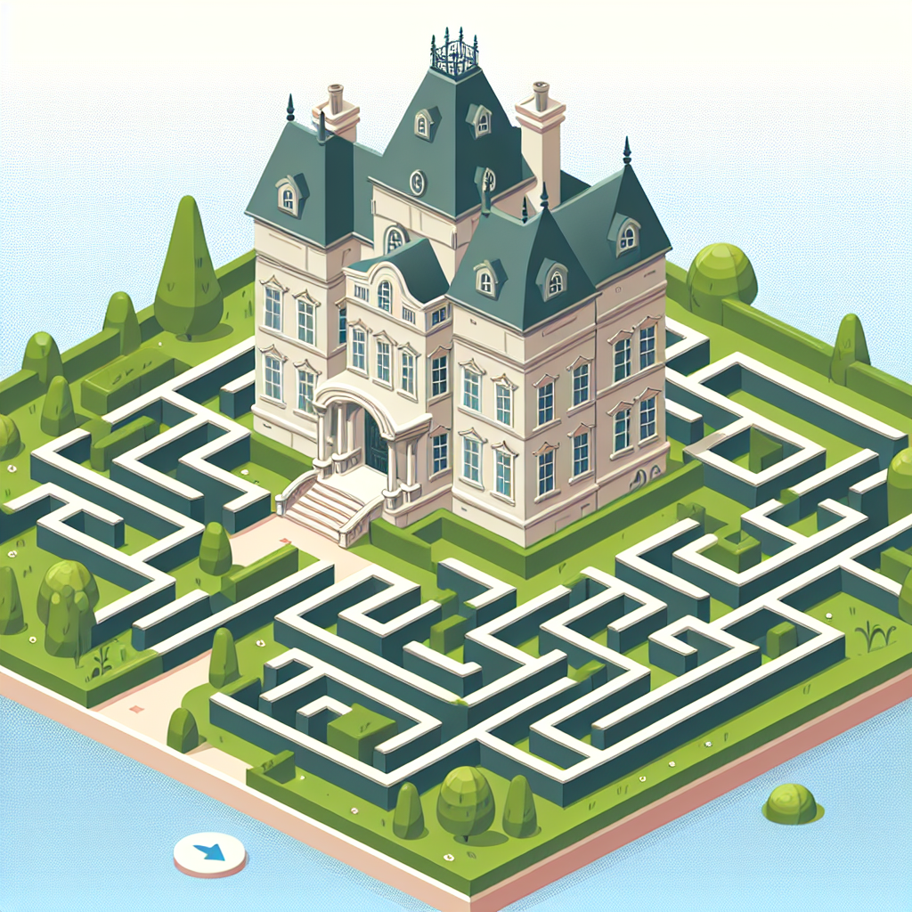 Mysterious Maze Mansion Number Painting