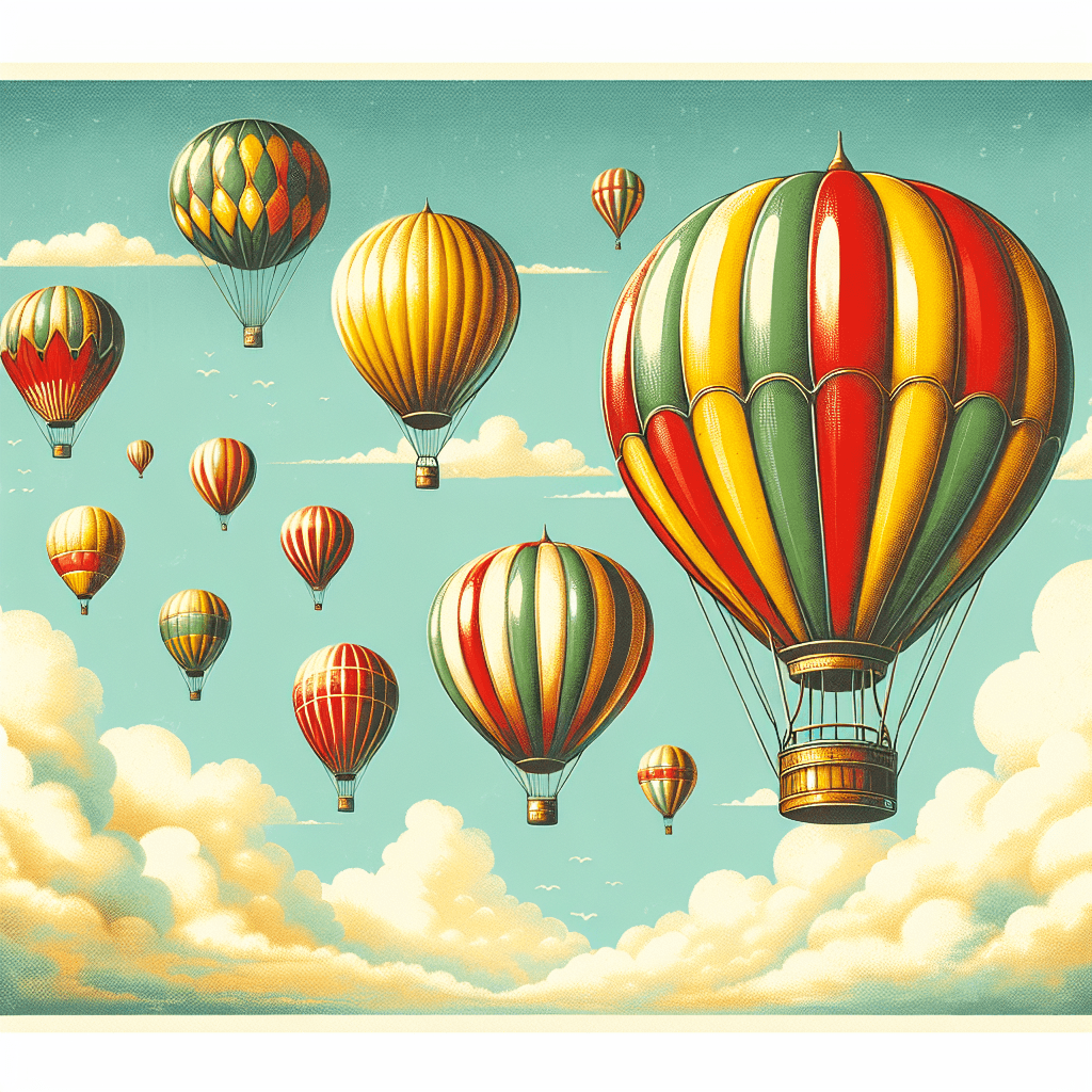 Vintage Balloon Festival Painting Number Kit