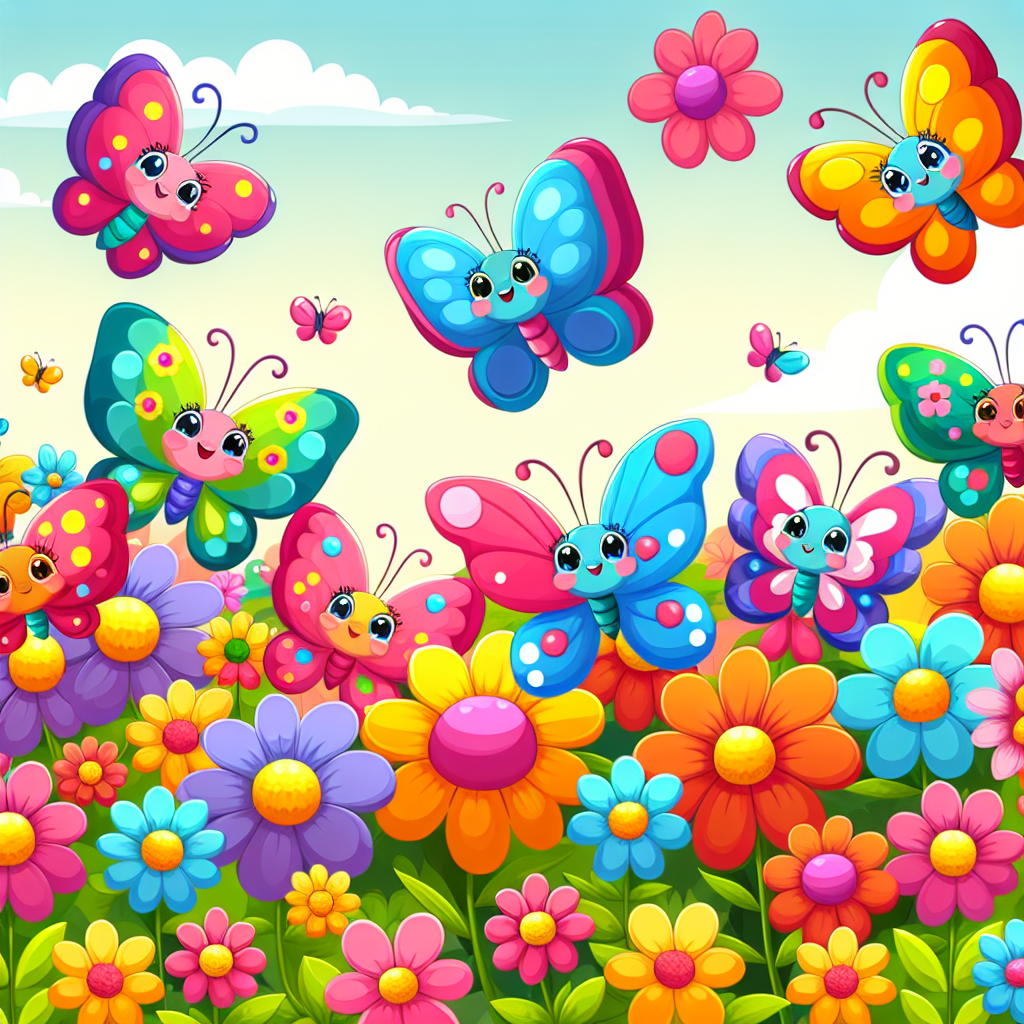 Joyful Butterfly Friends Numbered Painting Kits