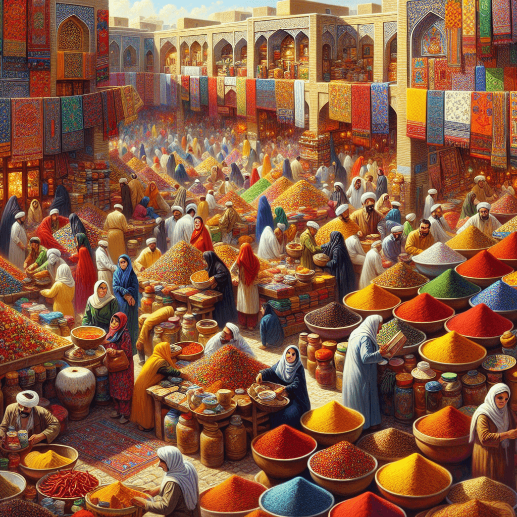 Ornate Persian Marketplace Paint By Number