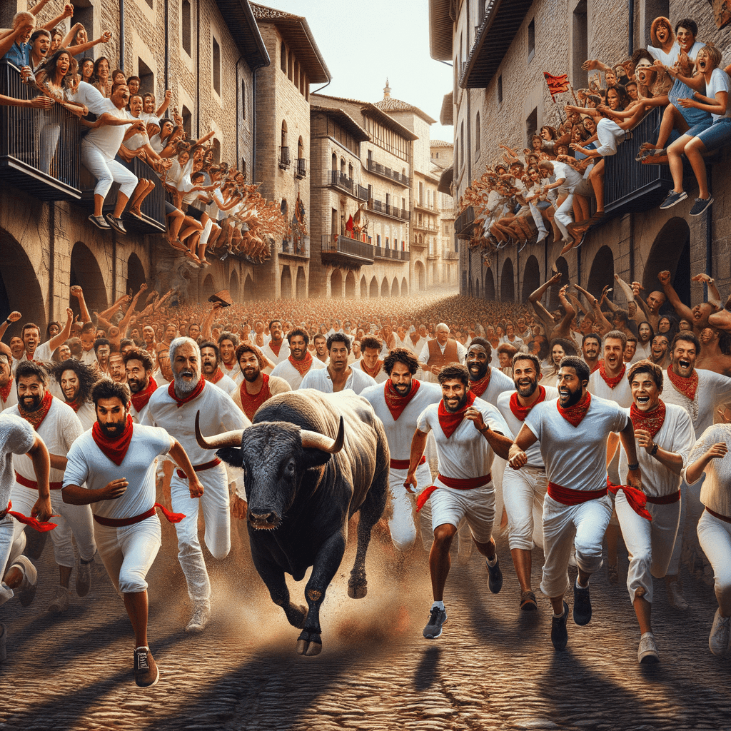 Running Of The Bulls - Spain Paint By Number