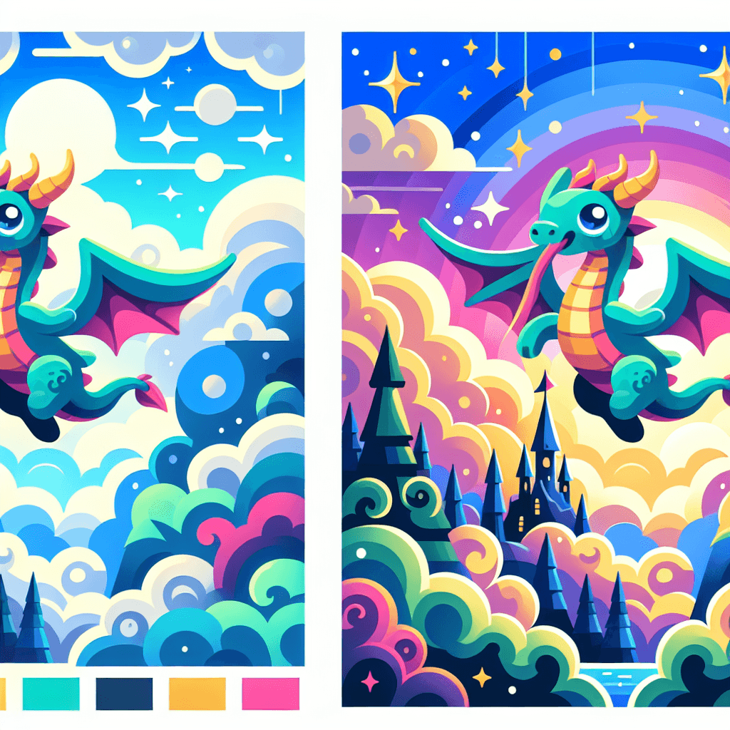 Dreamy Dragon Land Painting By Numbers Kit