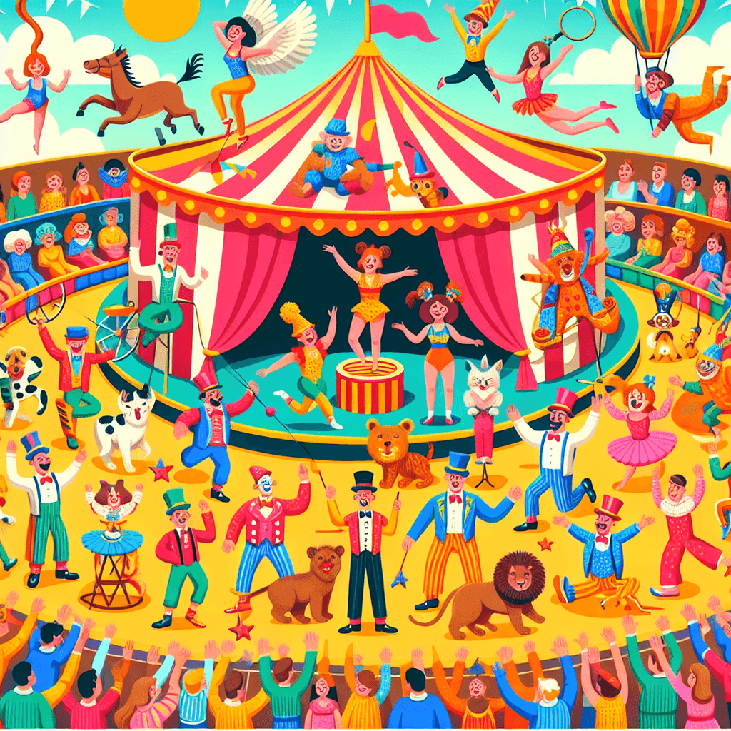 Creative Circus Spectacle Paint By Numbers Art
