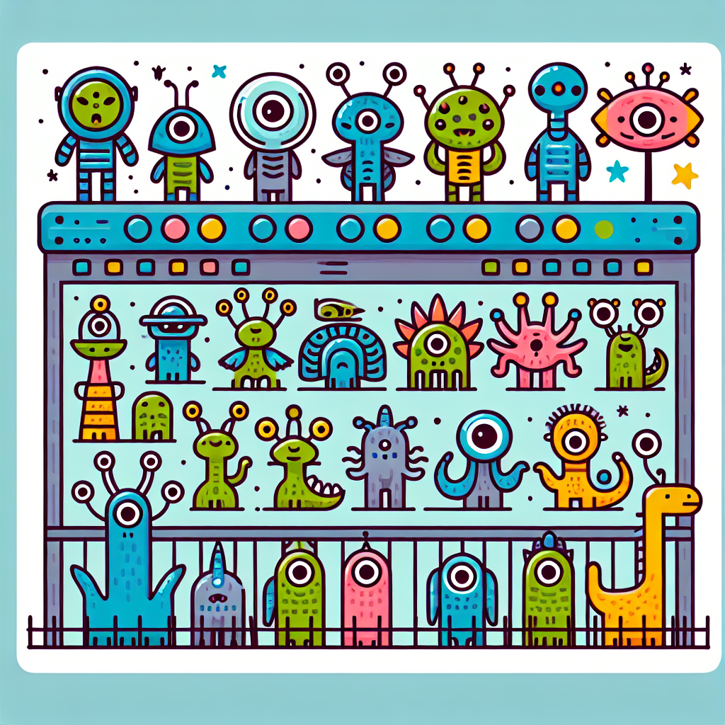 Galactic Zoo Extravaganza Numbered Painting Kits