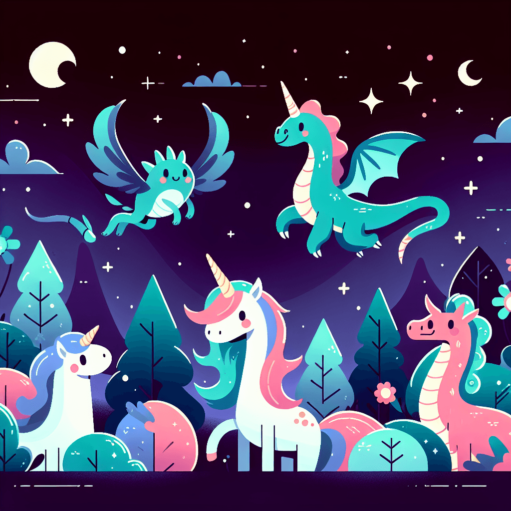 Mythical Creatures Of The Night Paint By Numbers Art