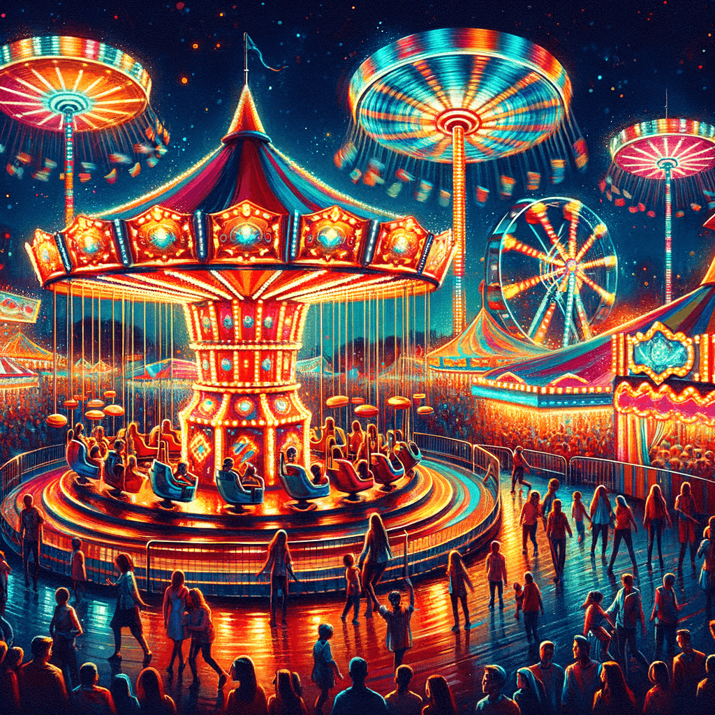 Fanciful Fairground Number Painting